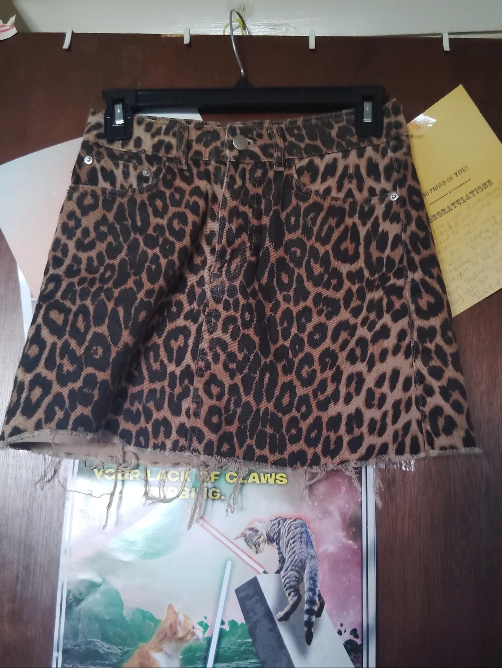 ZARA Trf Collection Animal Print Mini Skirt XS - Picture 3 of 7